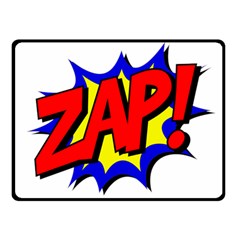 Zap Comic Book Fight Two Sides Fleece Blanket (small) by 99art