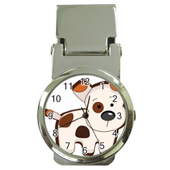 Animation-dog-cute-cartoon-drawing Money Clip Watches by 99art