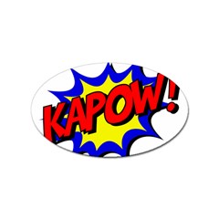 Kapow-comic-comic-book-fight Sticker (oval) by 99art