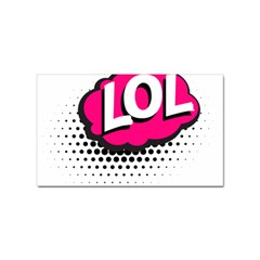 Lol-acronym-laugh-out-loud-laughing Sticker Rectangular (100 Pack) by 99art