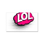 Lol-acronym-laugh-out-loud-laughing Sticker Rectangular (100 pack) Front