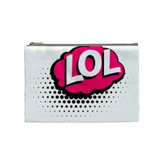 Lol-acronym-laugh-out-loud-laughing Cosmetic Bag (medium) by 99art