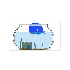 Wal-fish-small-world-lake-sea Sticker (rectangular) by 99art