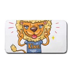 Animation-lion-animals-king-cool Medium Bar Mat by 99art