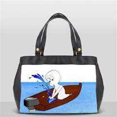 Spirit-boat-funny-comic-graphic Oversize Office Handbag (2 Sides) by 99art