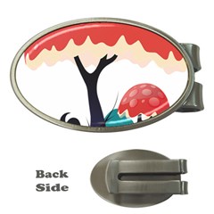 Tree-art-trunk-artwork-cartoon Money Clips (oval)  by 99art