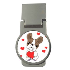 Animation-dog-cute-animate-comic Money Clips (round)  by 99art