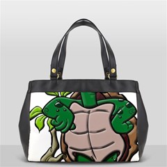 Amphibian-animal-cartoon-reptile Oversize Office Handbag (2 Sides) by 99art