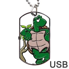 Amphibian-animal-cartoon-reptile Dog Tag Usb Flash (one Side) by 99art