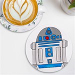 Technology-clip-art-r2d2 UV Print Round Tile Coaster Front