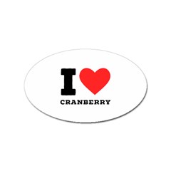 I Love Cranberry Sticker (oval) by ilovewhateva