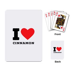 I Love Cinnamon  Playing Cards Single Design (rectangle) by ilovewhateva