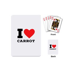 I Love Carrots  Playing Cards Single Design (mini) by ilovewhateva