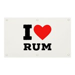 I love rum Banner and Sign 5  x 3  Front