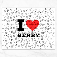 I Love Berry Rectangular Jigsaw Puzzl by ilovewhateva