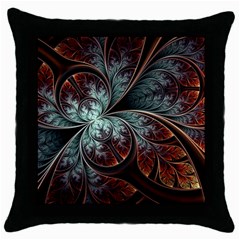 Abstract Pattern Design Art Wallpaper Tracery Texture Throw Pillow Case (black) by danenraven