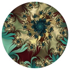 Abstract Design Pattern Art Wallpaper Texture Floral Round Trivet by danenraven