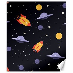 Cosmos Rockets Spaceships Ufos Canvas 8  X 10  by Cowasu