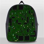 Circuit Board Conductor Tracks School Bag (Large) Front