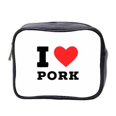 I Love Pork  Mini Toiletries Bag (two Sides) by ilovewhateva