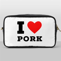 I Love Pork  Toiletries Bag (one Side) by ilovewhateva