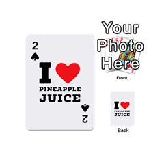 I Love Pineapple Juice Playing Cards 54 Designs (mini) by ilovewhateva