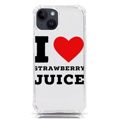 I Love Strawberry Juice Iphone 14 Tpu Uv Print Case by ilovewhateva