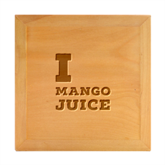 I Love Mango Juice  Wood Photo Frame Cube by ilovewhateva