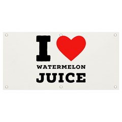 I Love Watermelon Juice Banner And Sign 4  X 2  by ilovewhateva