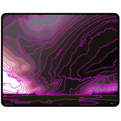 Pink Storm Pink Lightning Fleece Blanket (medium) by Bangk1t