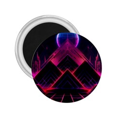 Synthwave City Retrowave Wave 2 25  Magnets by Bangk1t