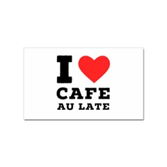 I Love Cafe Au Late Sticker Rectangular (100 Pack) by ilovewhateva