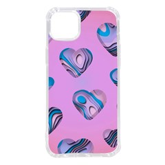 Hearts Pattern Love Iphone 14 Plus Tpu Uv Print Case by Ndabl3x