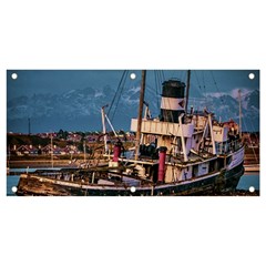 End Of The World: Nautical Memories At Ushuaia Port, Argentina Banner And Sign 4  X 2  by dflcprintsclothing