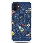 Cat-cosmos-cosmonaut-rocket iPhone 12/12 Pro TPU UV Print Case Front