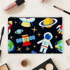 Space Seamless Pattern Cosmetic Bag (large) by Wav3s