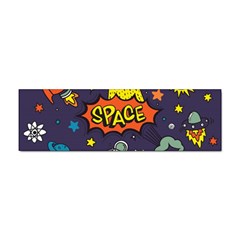 Vector Flat Space Design Background With Text Sticker (bumper) by Wav3s