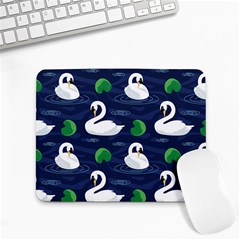 Swan-pattern-elegant-design Small Mousepad by Wav3s