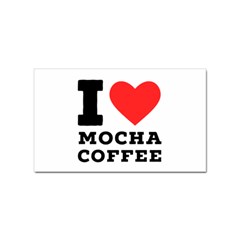 I Love Mocha Coffee Sticker Rectangular (100 Pack) by ilovewhateva