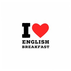 I Love English Breakfast  Wooden Puzzle Square by ilovewhateva