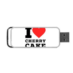 I Love Cherry Cake Portable Usb Flash (one Side) by ilovewhateva