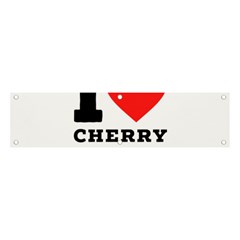 I Love Cherry Cake Banner And Sign 4  X 1  by ilovewhateva