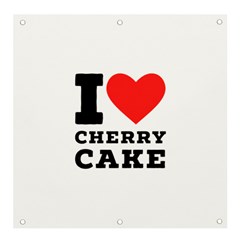 I Love Cherry Cake Banner And Sign 4  X 4  by ilovewhateva