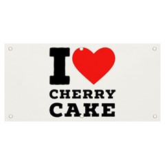 I Love Cherry Cake Banner And Sign 6  X 3  by ilovewhateva