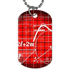 Geometry Mathematics Cube Dog Tag (one Side) by Ndabl3x