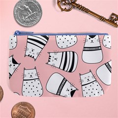 Cute Cats Cartoon Seamless-pattern Large Coin Purse by Vaneshart