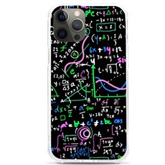 Math-linear-mathematics-education-circle-background Iphone 12 Pro Max Tpu Uv Print Case by Vaneshart