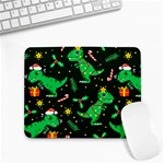 Christmas-funny-pattern Dinosaurs Small Mousepad Front