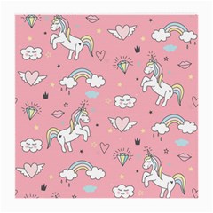 Cute-unicorn-seamless-pattern Medium Glasses Cloth by Vaneshart