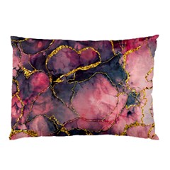 Pink Texture Resin Pillow Case (two Sides) by Vaneshop